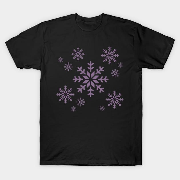 Snowflake (Pink) T-Shirt by iconymous